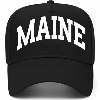 Maine Collegiate Hat - color: Black