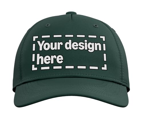 Custom Adult Baseball Hat - color: Dark Green
