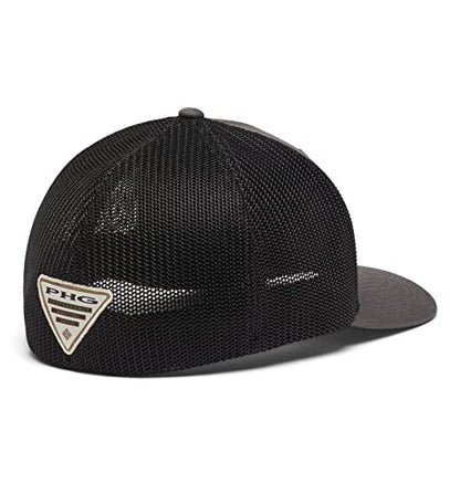 Columbia Unisex PHG Game Flag Mesh Ball Cap - color: Grill/Black, size: Large-X-Large