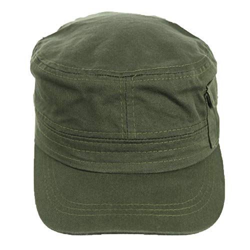 Baseball Cap Plain Pocket Cadet Patrol Military Hats Camo Army Caps Fashion - color: Olive
