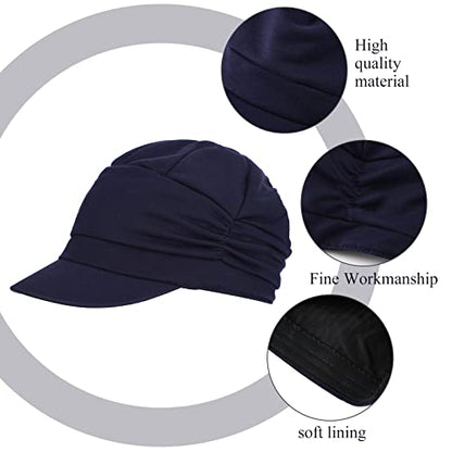 Geyoga 3 Pcs Newsboy Hats for Women with Brim