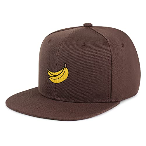 JPAK Banana Fruit Hip-Hop Snapback Hat Embroidered Baseball Cap Monkey - color: 10. Brown