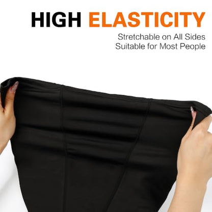Balaclava Ski Mask for Men Women Velvet-Lined Full Head Cover Neck Gaiter - color: Ylr1-black+blacknavy