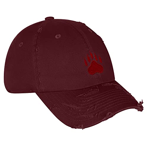 JPAK Bears Vintage Dad Hat Embroidered Cap NASDAQ Symbol Stocks - color: Maroon