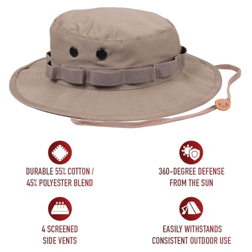 Boonie Hat - color: Khaki, size: 7 1/4