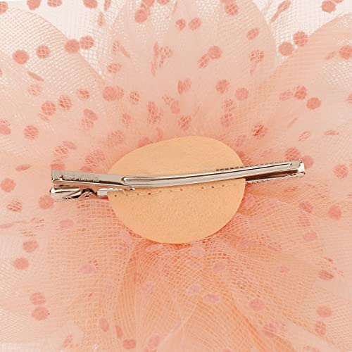 AQOKKA Women Fascinators Hats Flower Fascinators with Headband and Clip Tea Party Headwear for Women and Girls - color: 1 Pc 7" Diameter / Champagne