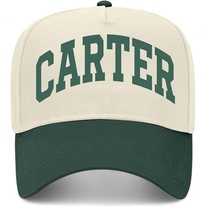 Carter Collegiate Hat - color: Green/Natural