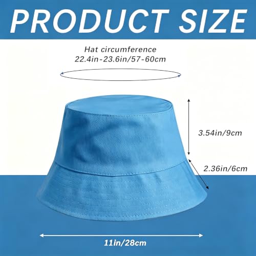 Colorful Bucket Hat - color: Blue