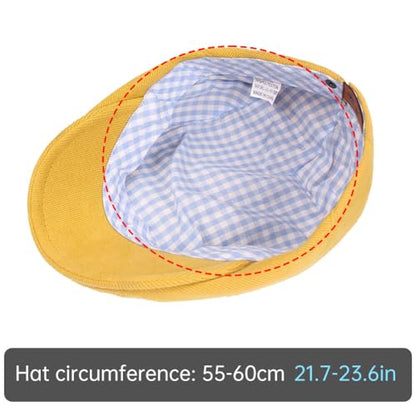 Classic Flat Cap for Men Adjustable Beret Newsboy Hat Breathable Cotton Golf Flat Cap Gatsby Driving Hunting Hat - color: Red