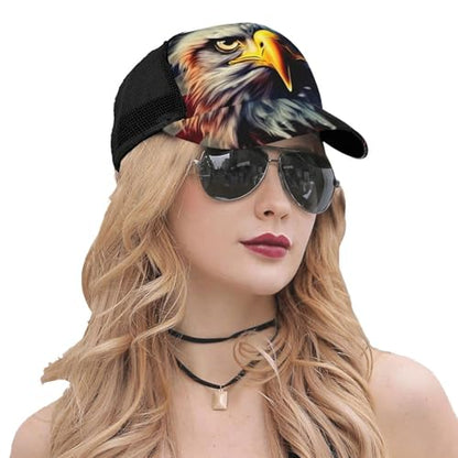 Funny Baseball Hat for Women Men, Dad Cap Trucker Hat Adjustable Fit for Summer Sport Travel Beach - color: Pattern - 5