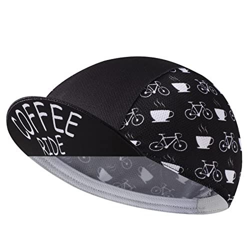 Canadian Flag Cycling Cap - Polyester Cycling Hat-Under Helmet - Cycling Helmet Liner Breathable&Sweat Uptake - color: Black
