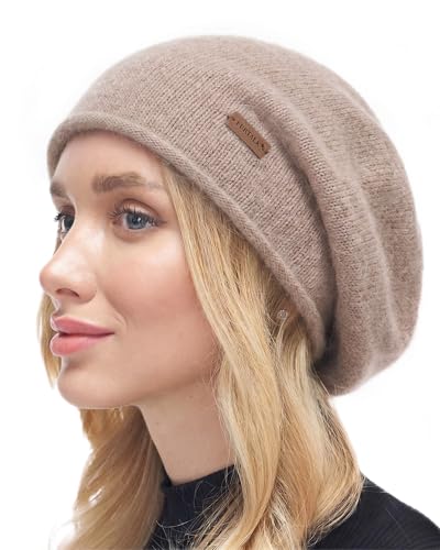 FURTALK Slouchy Beanies for Women Winter Hats Soft Warm Beanie Hat Ladies Knitting Skull Beanies - color: Mixed Brown