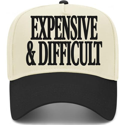 BROTHER TRUCKERS Expensive & Difficult Hat - color: Black/Natural