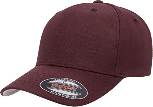 Flexfit Men's Wool Blend Athletic Hat - color: Maroon, size: Small-Medium