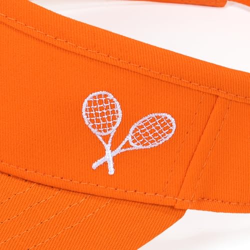 WILLPORT Kids Adjustable Cotton Visor Sun Hat,6-12Y - color: Orange