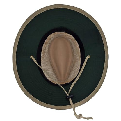 Panama Jack Men's Original Canvas Safari Sun Hat, UPF 50+ Sun Protection Cap, 2.5" Brim - color: Brown, size: X-Large