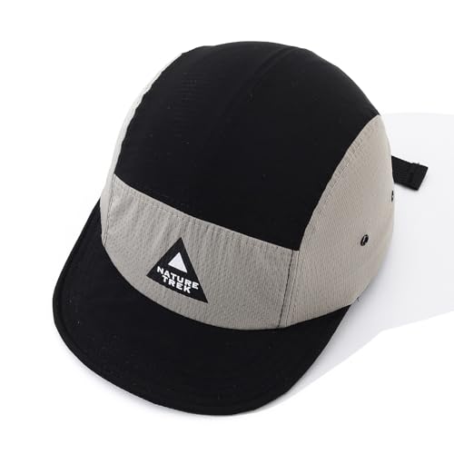 Summer Short Brim Baseball Cap 5 Panel Hats for Men Quick Dry Snapback Caps Hip Hop Cadet Caps Sun Hat Umpire Hats - color: Mg-dym2602-black