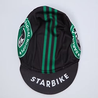 Funny Cycling Cap - Polyester Cycling Hat-Under Helmet - Cycling Helmet Liner Breathable&Sweat Uptake - color: Bk