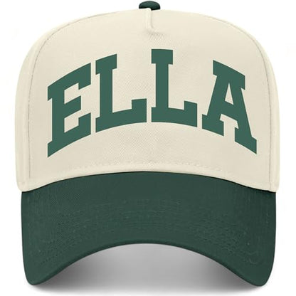 Ella Collegiate Hat - color: Green/Natural