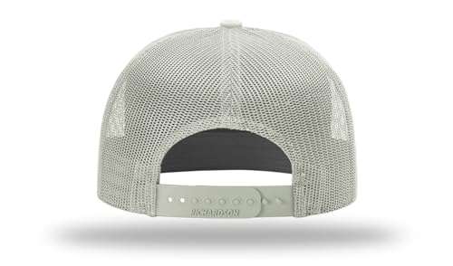Richardson 168 Hi-Pro 7 Panel Adjustable Snapback Trucker Mesh Back Cap - color: Quarry