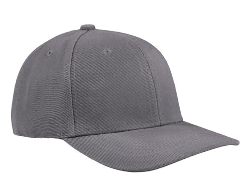 TK Flex Blank Hats, Adjustable Plain Hats, Casual Women's and Men's Hats, Baseball Caps for Patches and Embroidery, 12 Pack - color: Dark Grey