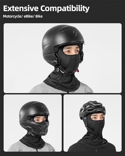 ROCKBROS Helmet Liner with Glasses Holes Thermal Skull Cap Under Helmet Beanie Motorcycle Bike Helmet Liner - color: Long