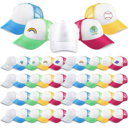 Hercicy 40 Pack Blank Trucker Hat Bulk - color: Mixed Colors