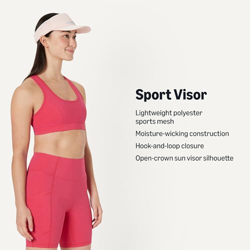 Amazon Essentials Women's Lightweight Golf Sport Sun Visor - color: Light Pink