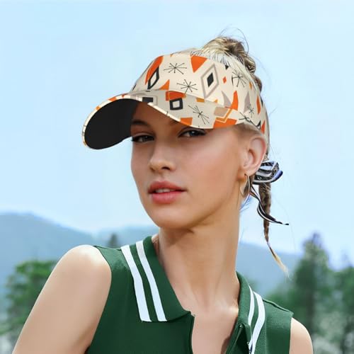 Unisex Adjustable Sports Sun Visor - color: Retro