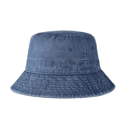 Hot Summer Bucket Hat - Trendy Cotton Sun Hat for Beach, Golf, Fishing - color: Midnight
