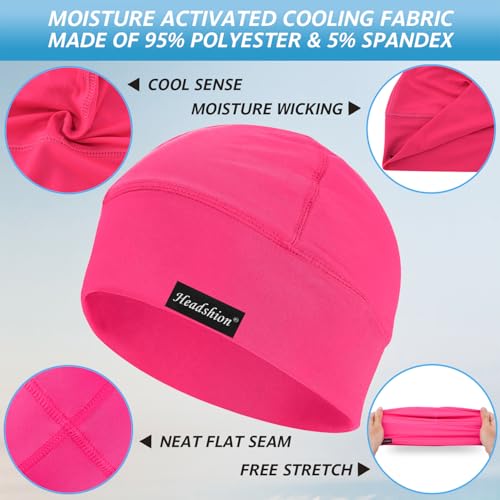 Cooling Skull Cap Head Cap for Men Women - color: 2 Pink