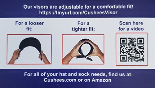 Cushees.com™ Slip-On Visor [733 Pickleball] - color: White