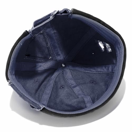 Men Dome Brimless Hats Sailor Docker Beanie Cap Hip Hop Skull Caps - color: Denim Blue