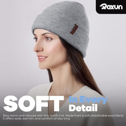 ROXUN Beanie for Men/Women Winter Hat Soft Warm Unisex Skull Stocking Cap - color: Royal Blue