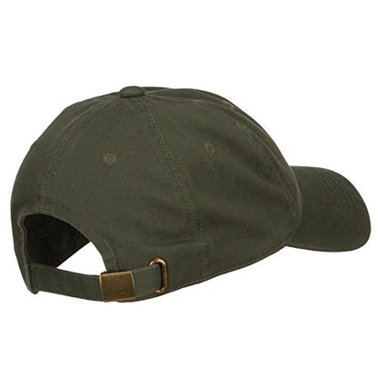 Nissi Unstructured Cotton Twill Washed Cap - color: Olive