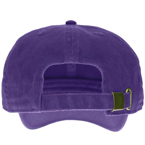 Gelante Baseball Cap Dad Hat 100% Cotton Polo Style Plain Blank Adjustable Size. - color: Purple