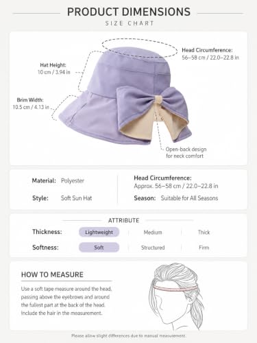 Women Bowknot Wide Brim UPF50+ Foldable Travel Beach Sun Hat - color: Khaki