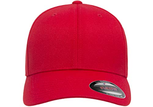 Flexfit Men's Wool Blend Athletic Hat - color: Red, size: Large-X-Large