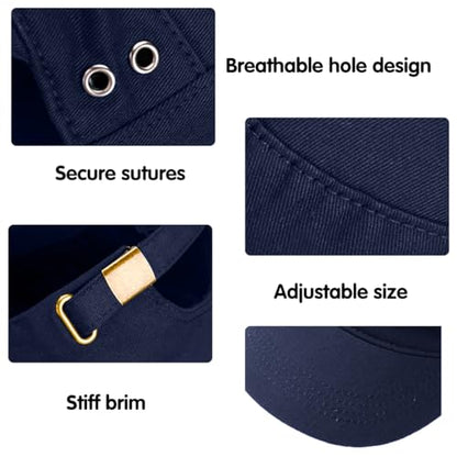Men's Military Cadet Hat Flat Top Newsboy Cap - color: Navy