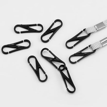 100 Pack Sun Hats Strap Clips Replacement Mask Lanyard Hooks Plastic Small Carabiner Clips Spring Snap Hook for Face Mask Holder Ear Straps Fishing Hat Boonie Hat Sun Bucket Hats Chin Strap