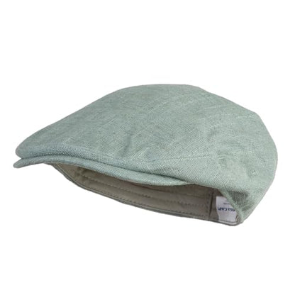 e4Hats.com Men's Linen Summer Ivy Cap - color: Slate, size: Medium-Large