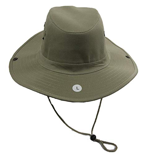 Bucket Sun Flap Hat Cap Fishing Hiking Army Military Snap Brim Neck Cover - color: Khaki, size: X-Large