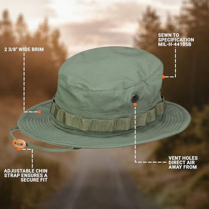 Propper Men's 100% Cotton Boonie - color: Olive, size: 7 1/2