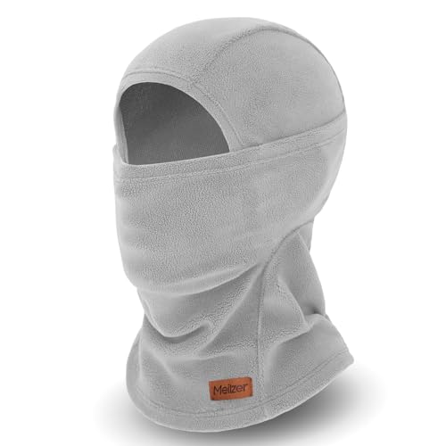 Winter Balaclava Ski Mask for Men Women - Windproof Thermal Face Mask for Snowboard Cycling Running for Cold Weather - color: Grey