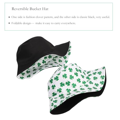 Tie Dye Bucket Hat Reversible Cotton Multicolored Fisherman Cap Packable Sun Hat - color: Green