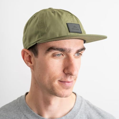 Tillak COHO Six Panel Hat, Kodra Nylon 6 Panel Cap with Snap Closure - color: Fir Green