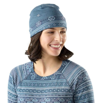 SmartWool Unisex Adult Thermal Merino Reversible Cuffed Beanie - color: Nightfall Fair Isle Fun