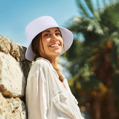12/24/36 Pcs Bucket Hats for Men Women Bulk - color: White, size: Large
