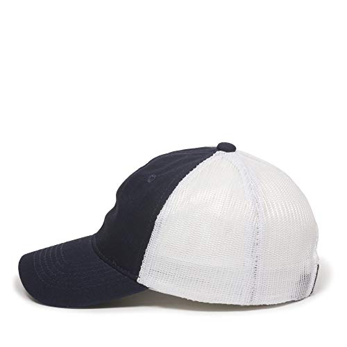 Outdoor Cap Garment Washed Meshback Cap - color: True Navy/White