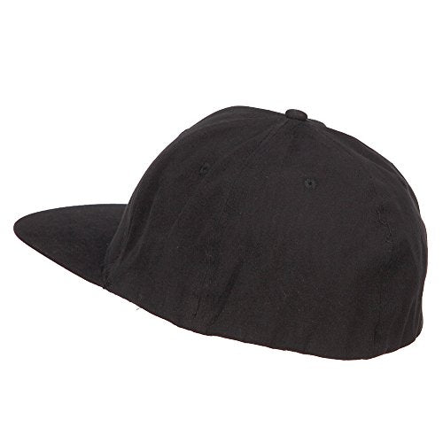 e4Hats.com Big Size Flat Bill Stretchable Fitted Cap - color: Black, size: X-Large-XX-Large
